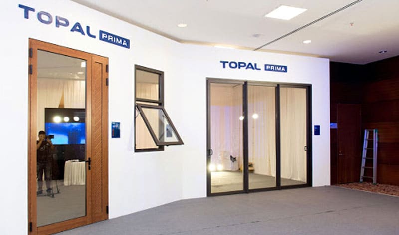 Mẫu cửa nhôm Topal chính hãng tại TPHCM