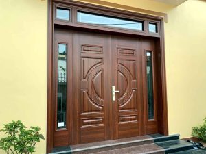 Cửa chống cháy giả gỗ đẹp